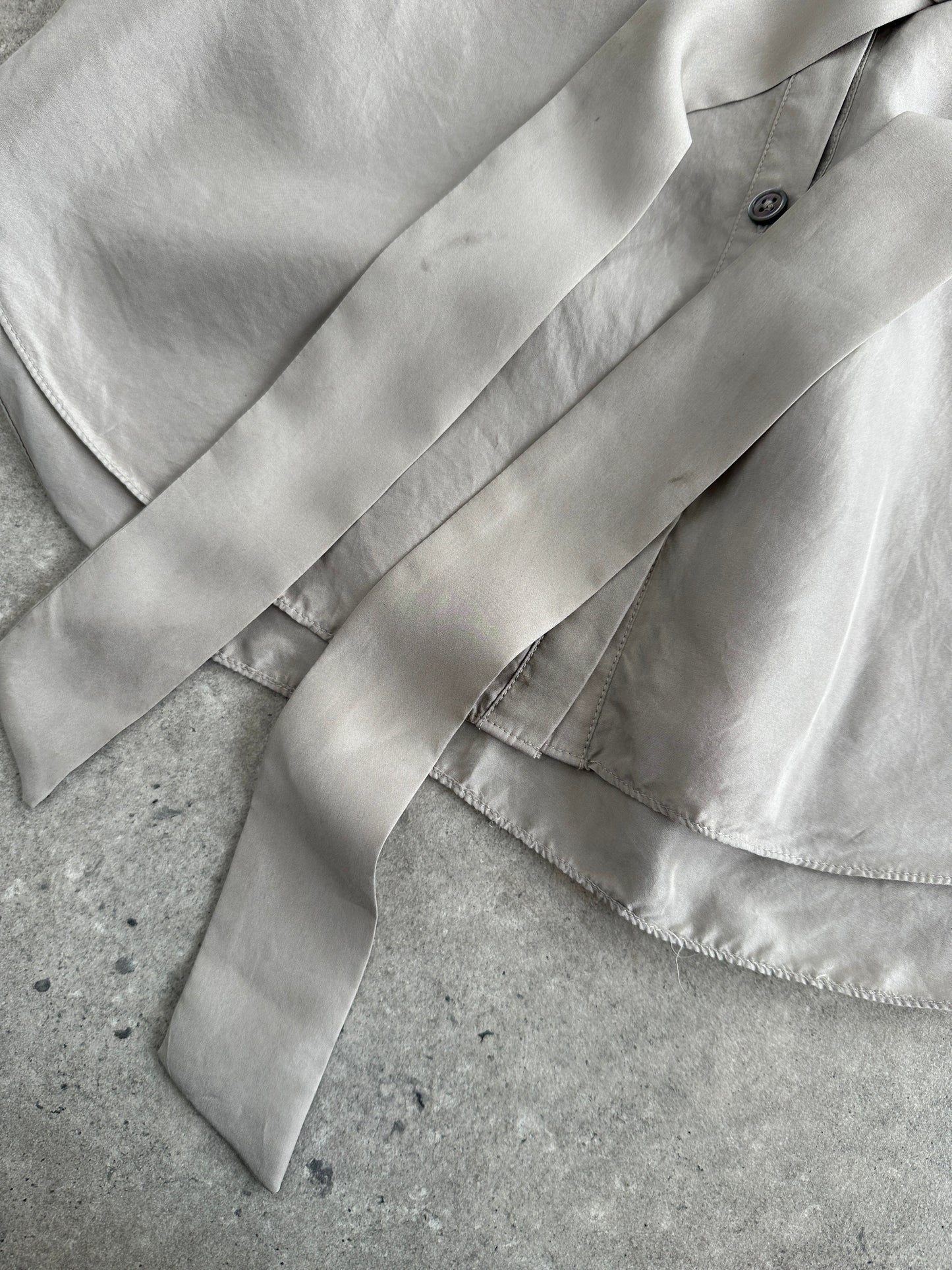 Jaeger Pure Silk Belted Shirt - S