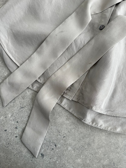 Jaeger Pure Silk Belted Shirt - S