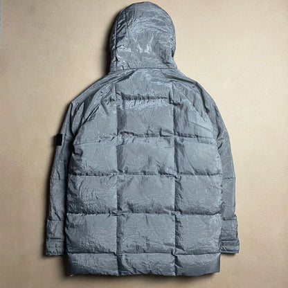 A/W 2000 Paul Harvey Steel Grey Pure Metal Shell Hooded Parka