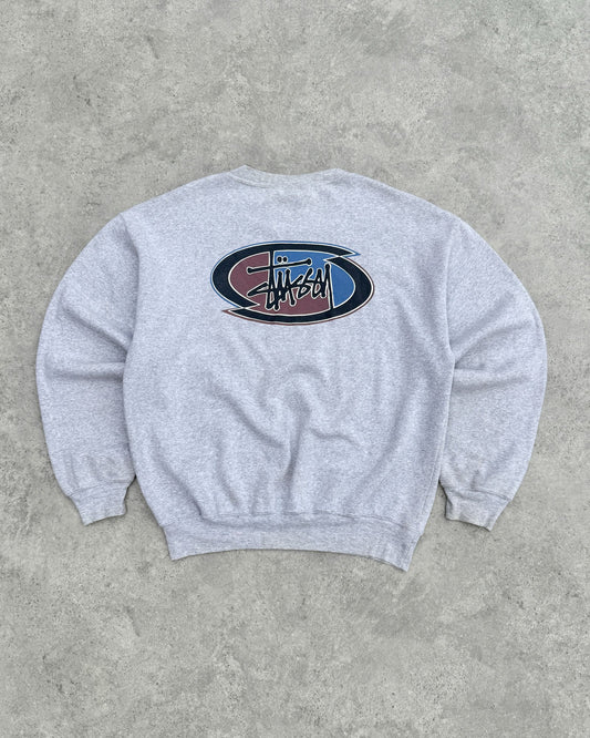 stussy 1990s heavyweight graphic sweatshirt (m)