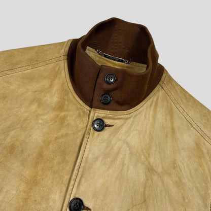 Dolce & Gabanna 00’s Goatskin Leather Flight Jacket - M | Default Title, Multicoloured