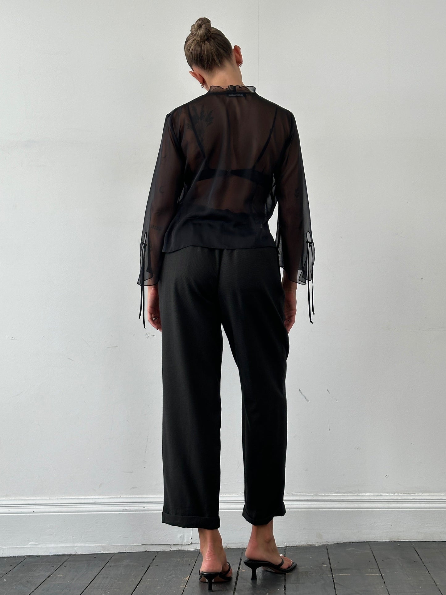 Christian Dior Monsieur Wool Straight Leg Tailored Trousers - W36