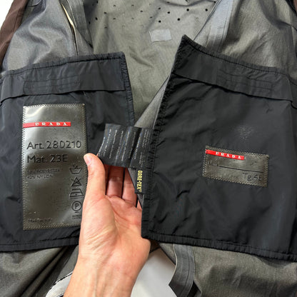 Prada Sport 2002 3 in 1 Brown Ventilated Goretex Technical Jacket - IT46 | Default Title, Brown