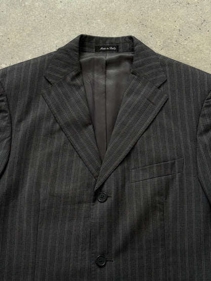 Verri x Loro Piana 1990s Stripe Pure Merino Wool Single Breasted Blazer - 40R/L