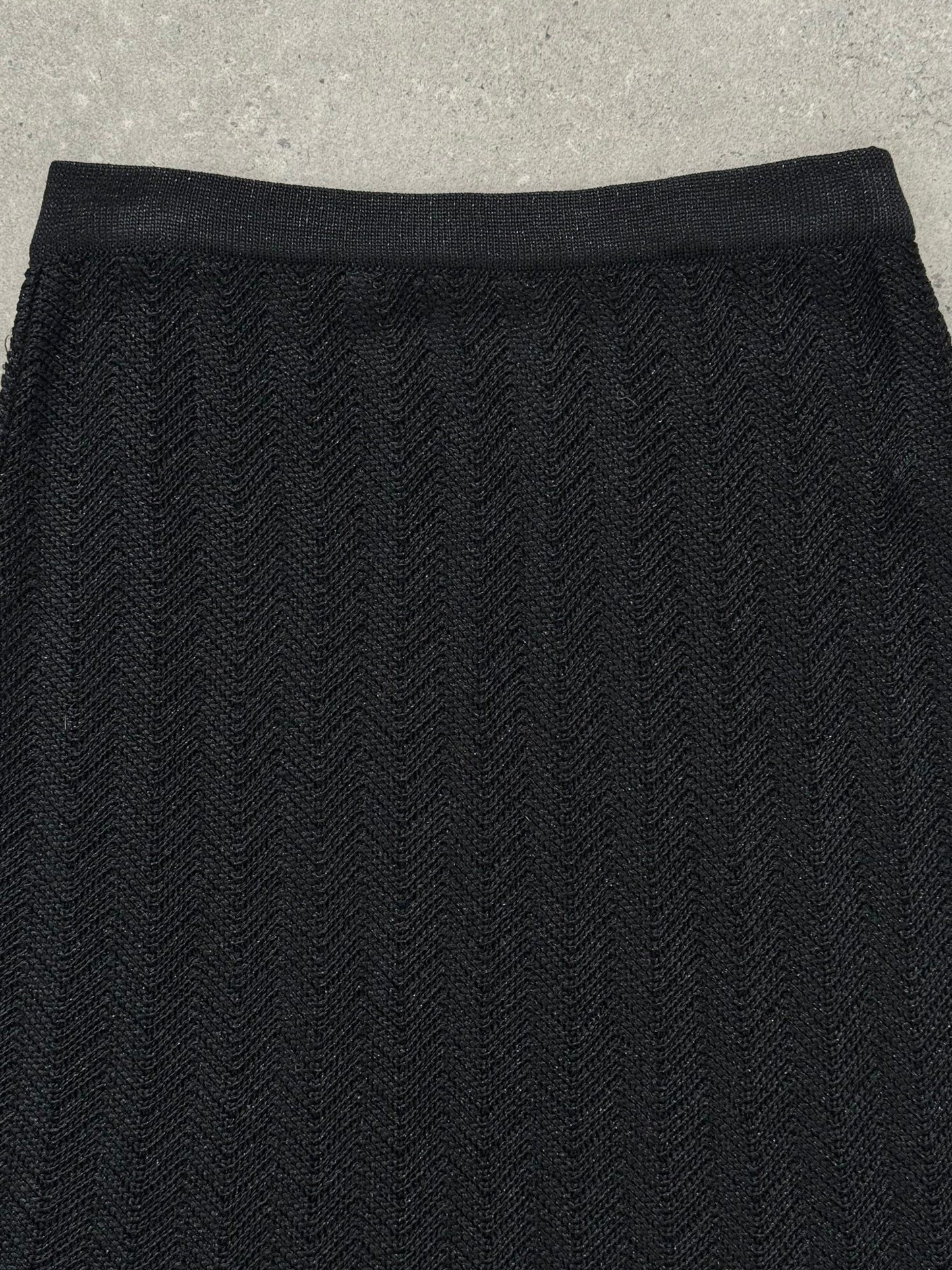 Vintage 1990s Knit Mini Skirt - W26-30