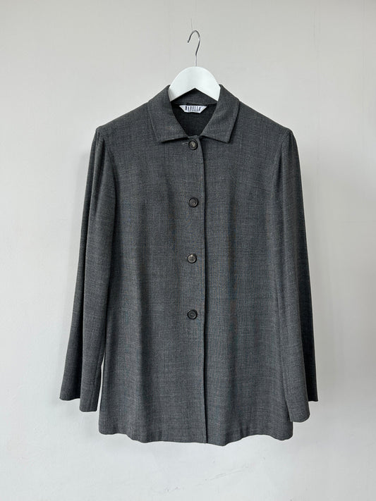 Marella Minimal Wool Lightweight Jacket - L