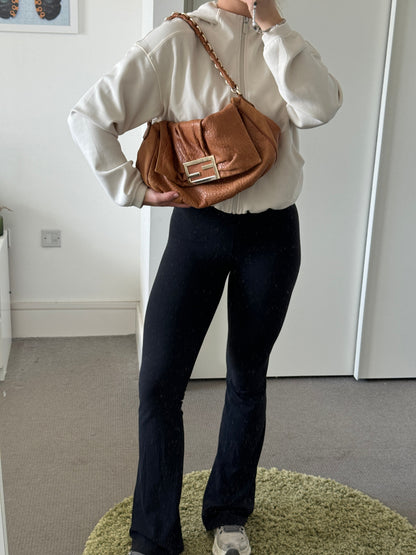Vintage Fendi Burnt Brown Mia Chain Shoulder Bag 2000s | O/S, Brown