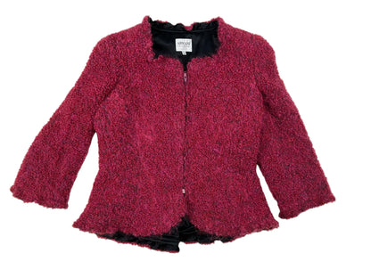 Armani Collezioni 2003 boucle cherry red jacket