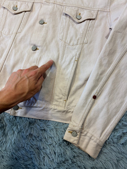 Gucci by Tom Ford 00’s Pale Pink Mens Trucker Jacket - IT52 | O/S, Pink