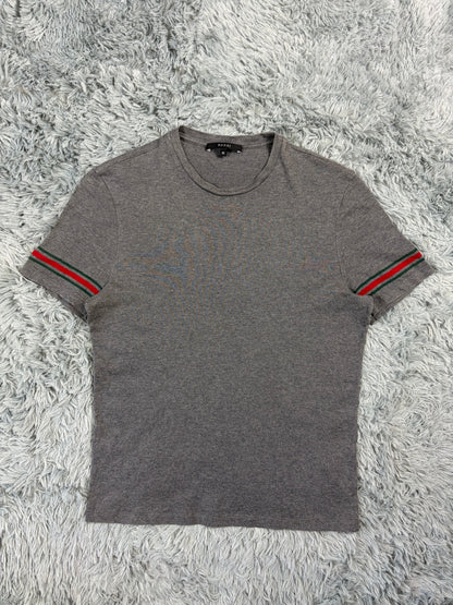 Gucci 2010s Web Stripe Grey T-shirt - S/M | O/S, Grey