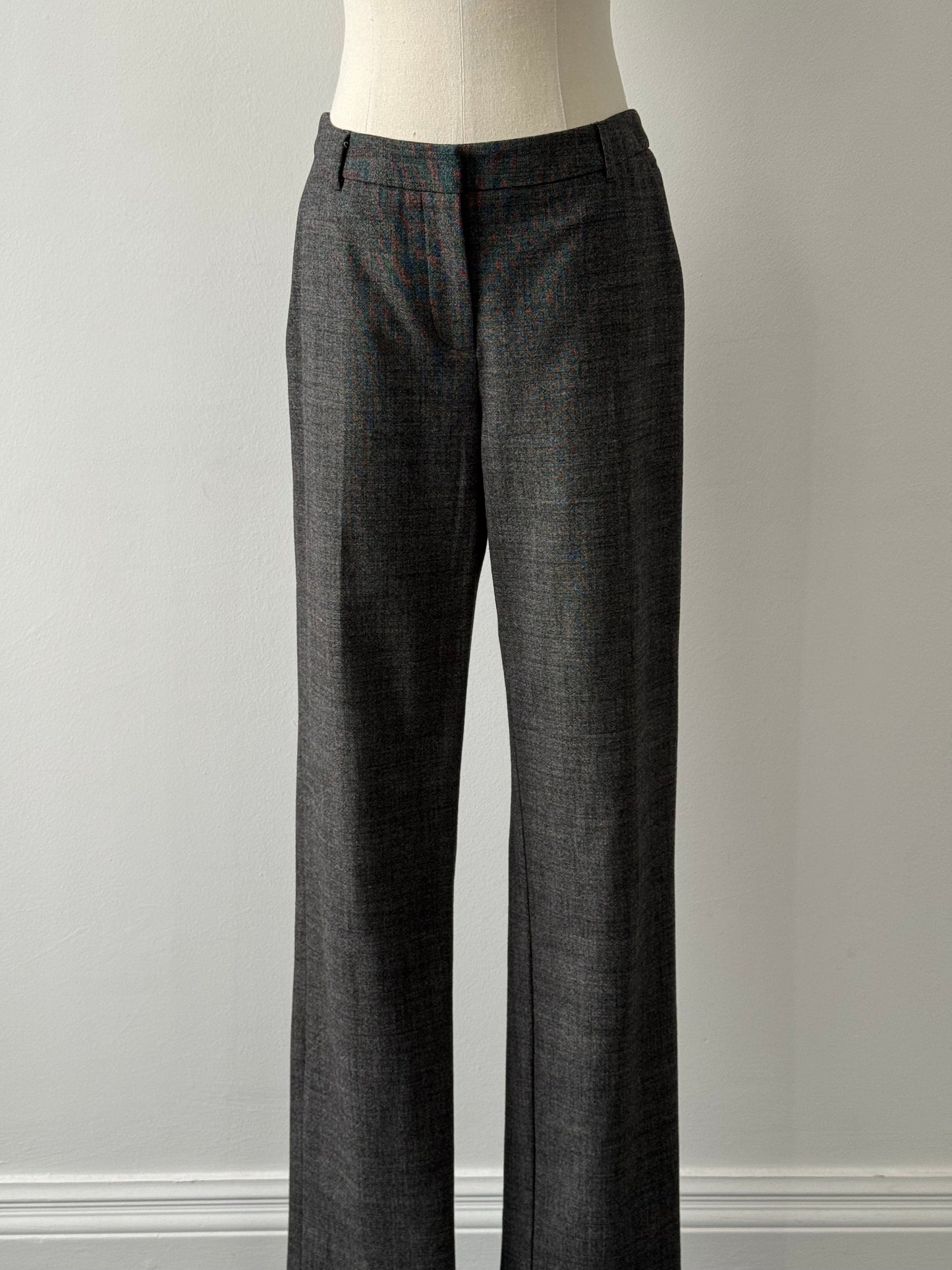 Max Mara Studio 2000s Virgin Wool Low Waist Trousers - W28