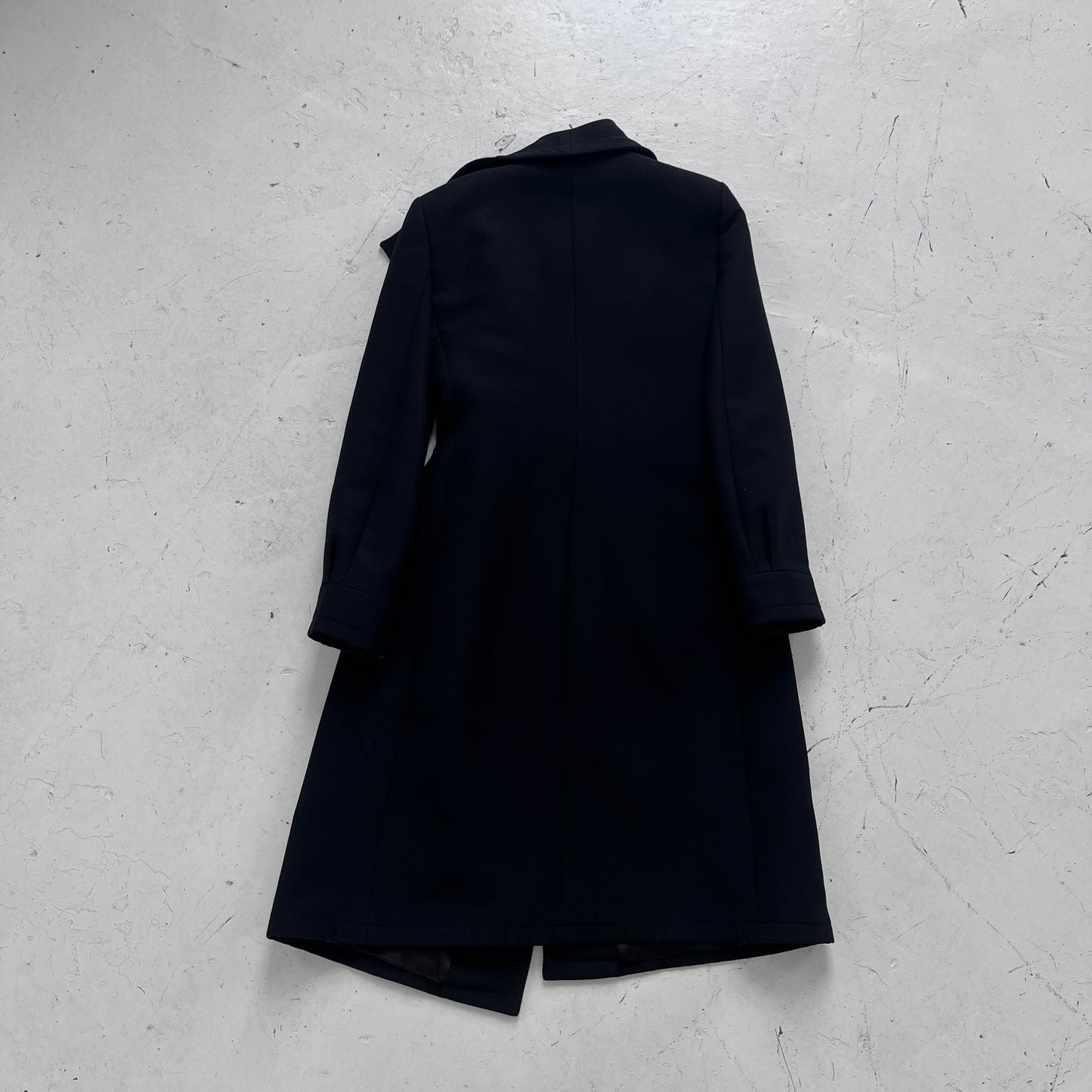 fw2001 emporio armani runway trenchcoat | Black, Black