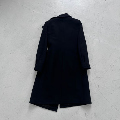 fw2001 emporio armani runway trenchcoat | Black, Black