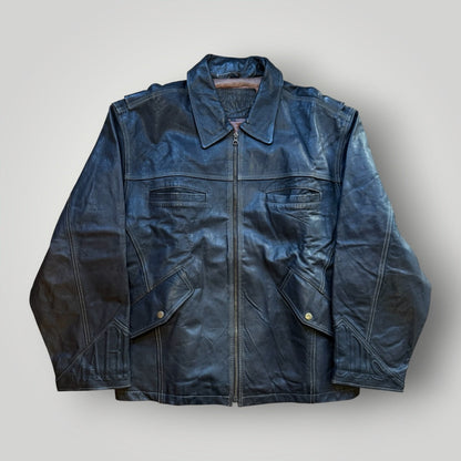 Marithé François Girbaud 1990's Leather Embossed Jacket L/XL