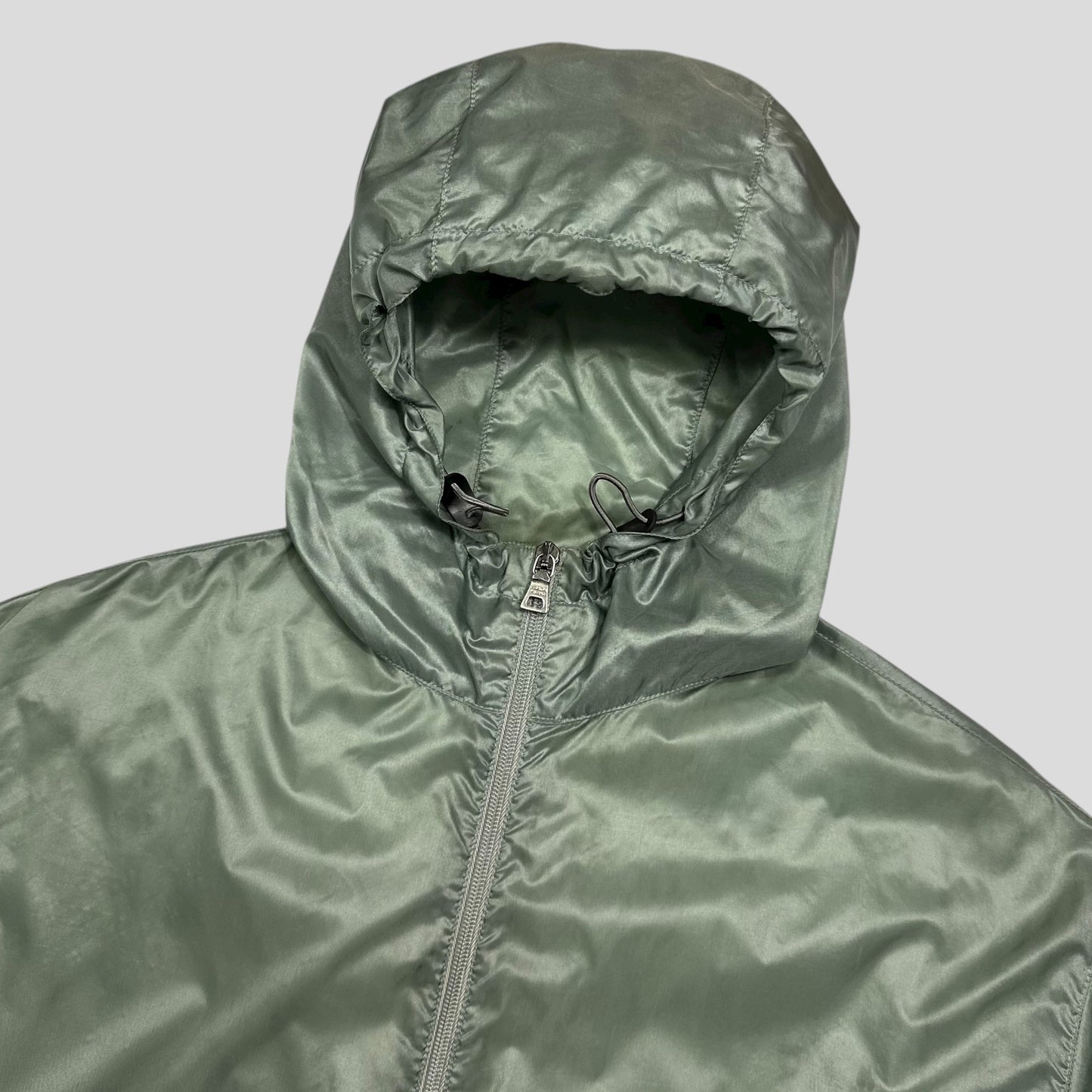 Prada Sport SS00 Transparent Jade Nylon Reflective Jacket - IT50