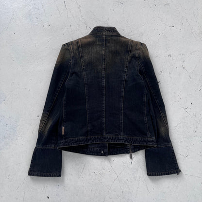 2000s armani jeans napoleon denim jacket | Navy, Navy