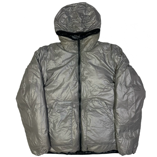 Camp 7 Reversible Puffer Jacket In Grey & Black (L) | Camp 7, Black