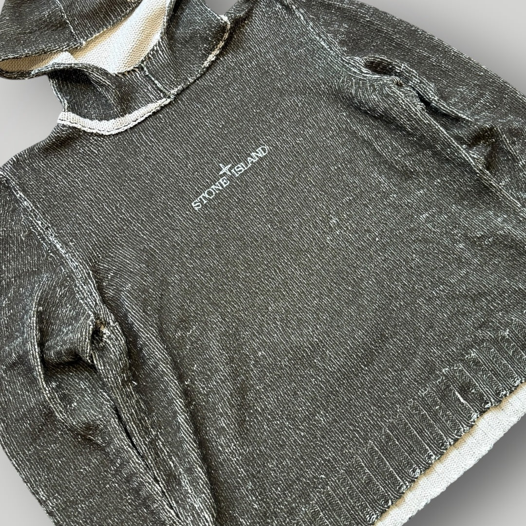 Stone Island SS/03 Sublimation Print Chenille Hooded Sweatshirt XL/XXL | Default Title, Red