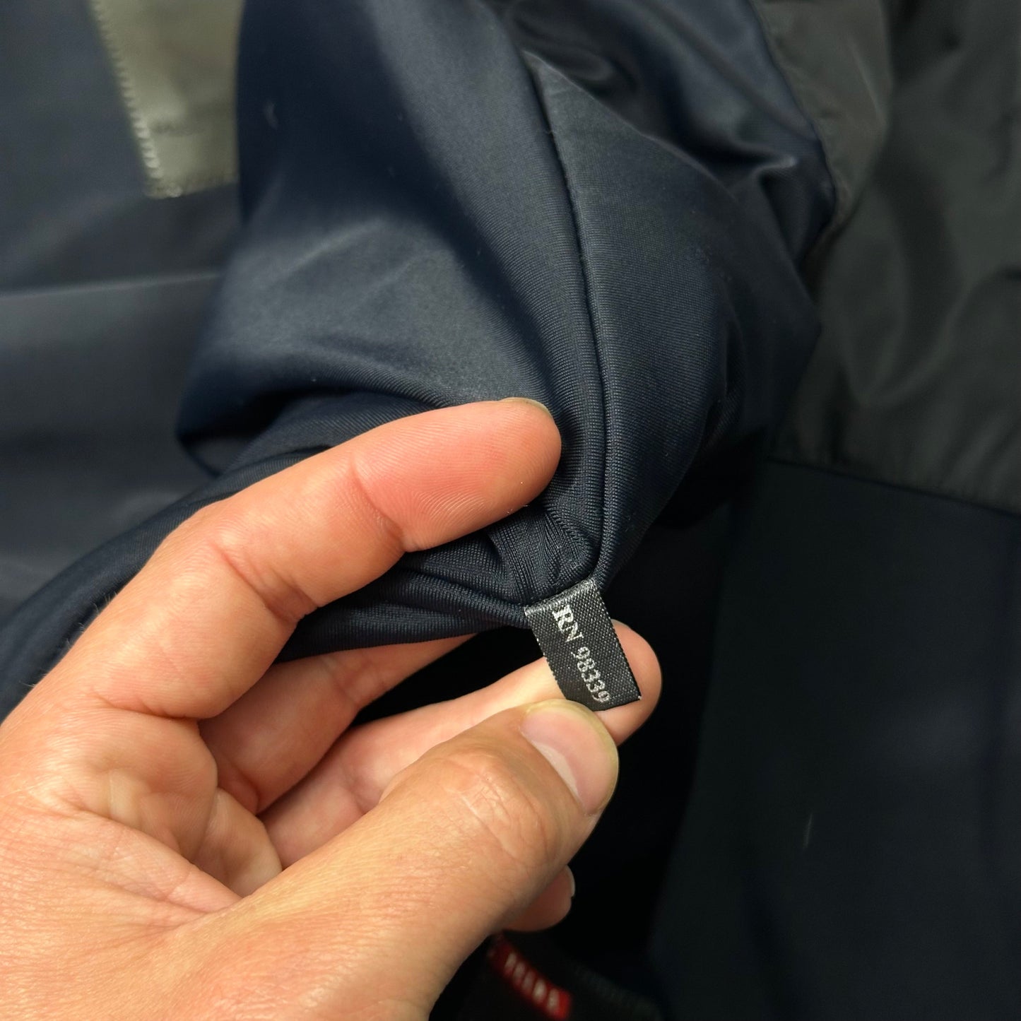 Prada Sport 1999 Jet Black Stash Pocket Soft Nylon Cycle Jacket - IT48 | Default Title, Jet Black