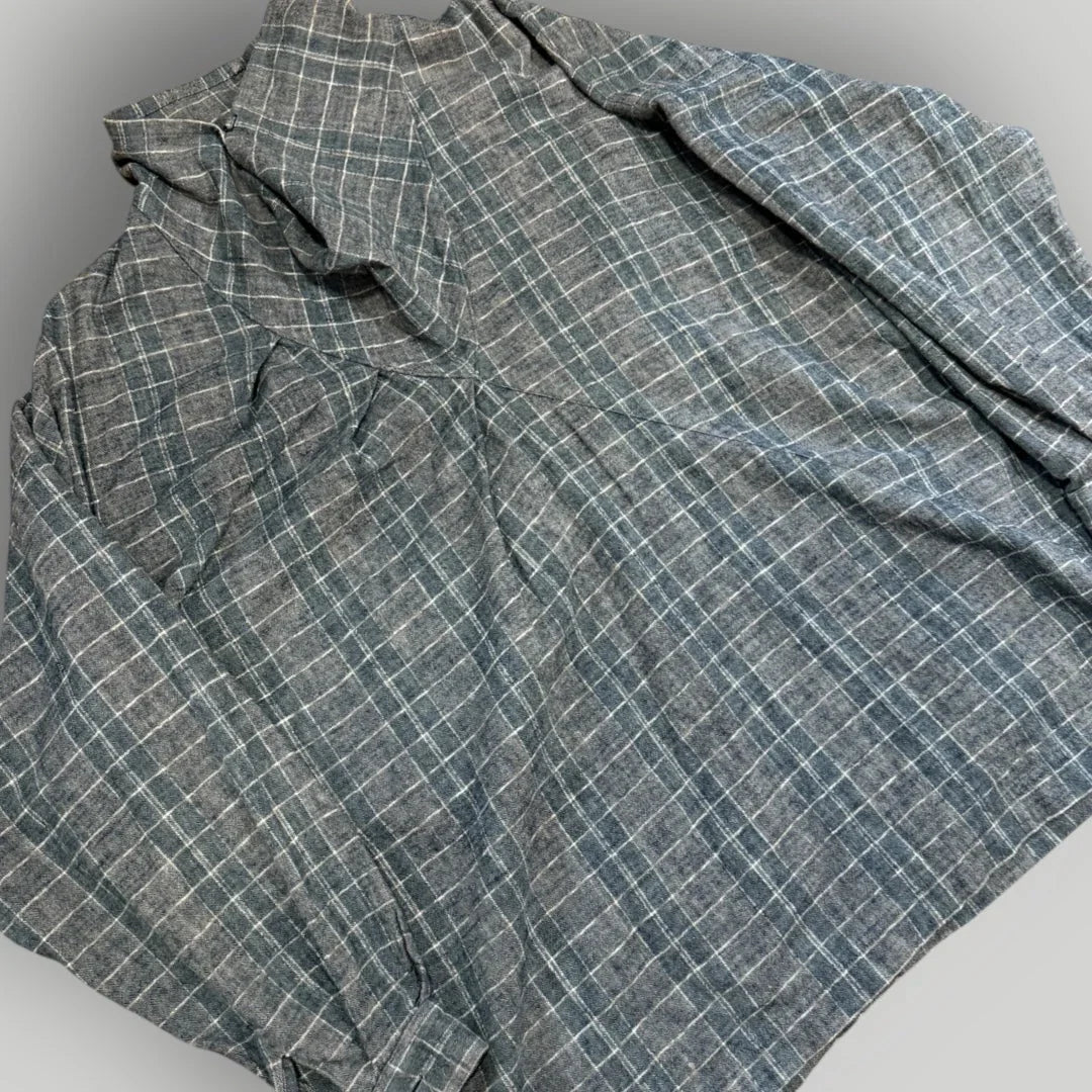 1990's Issey Miyake Buttoned Roll Collar Pullover S/M