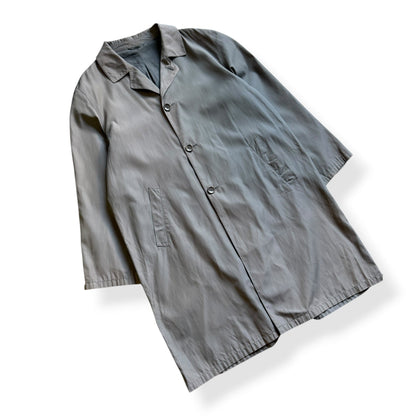 1990's Giorgio Armani Buttoned Trench Coat (L) | Default Title, Grey