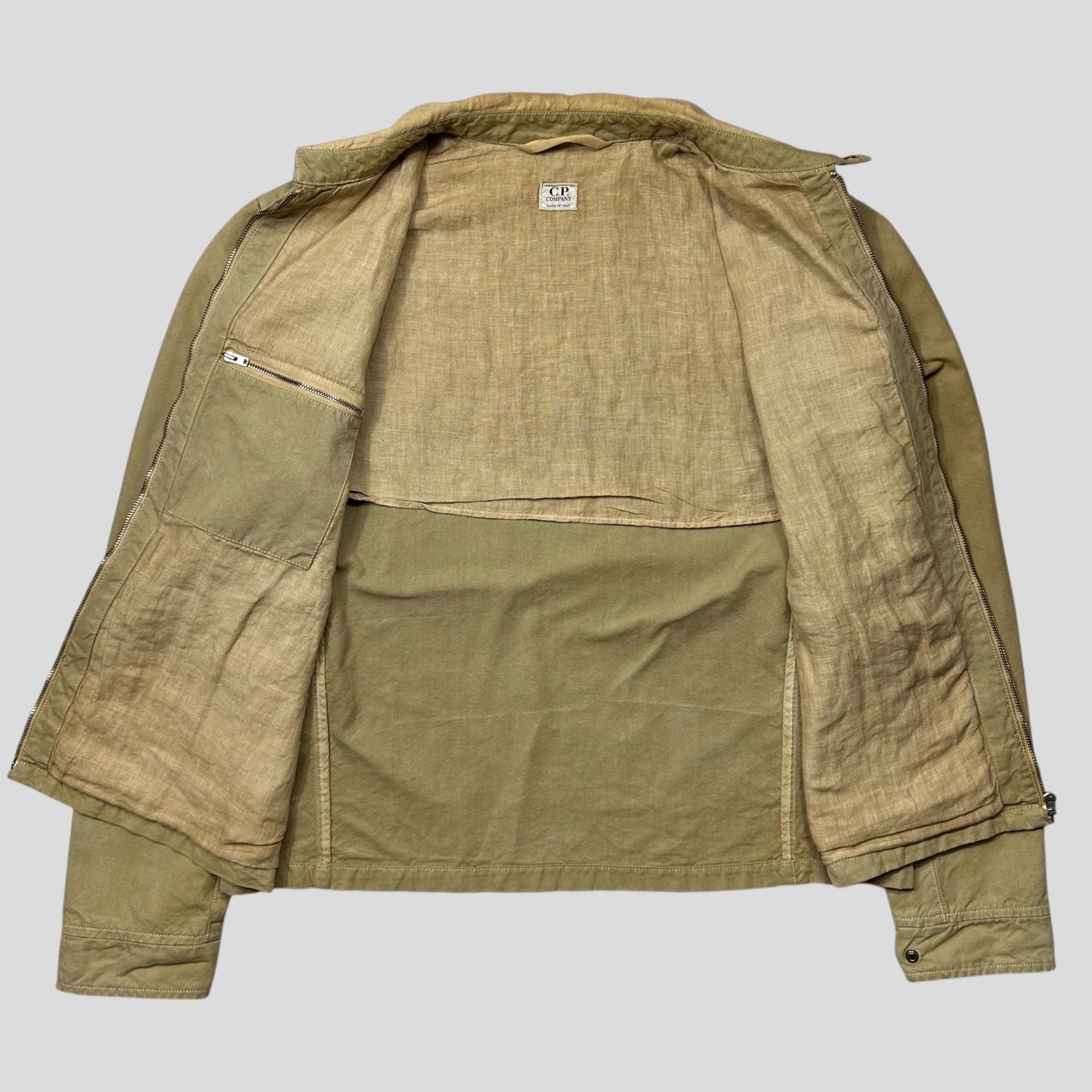 CP Company 2002 Flax Cotton Yellow Boxy Work Jacket - IT54 (L)