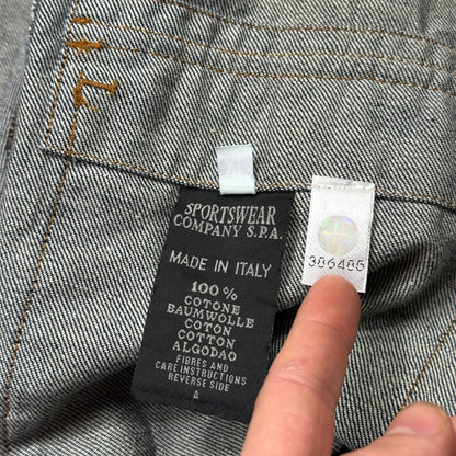 Stone Island 00’s Denims Logo Trucker Jacket - L/XL