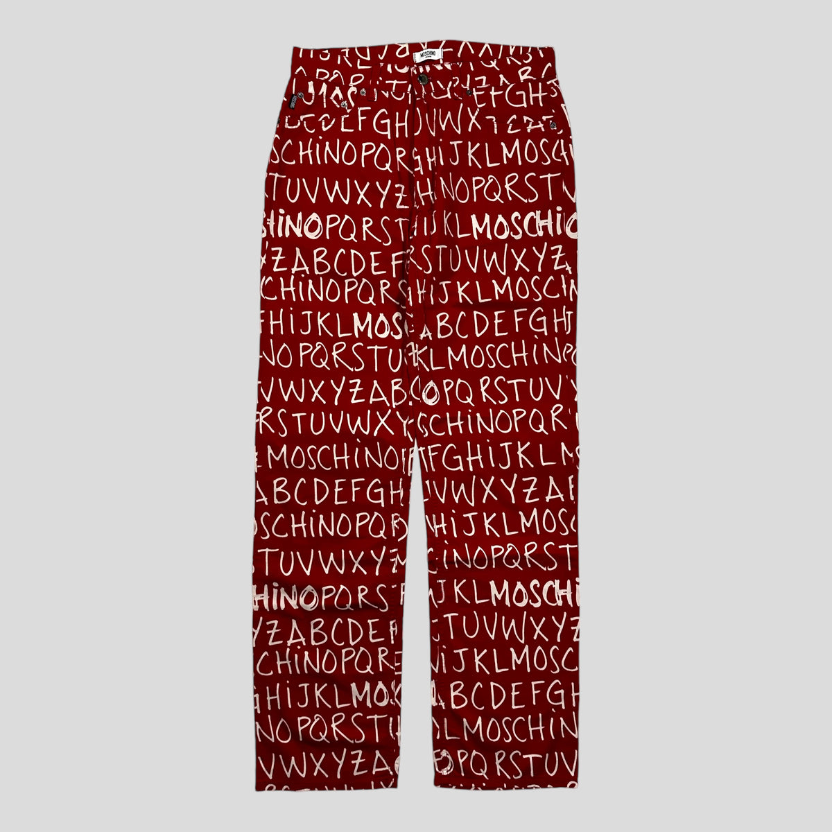 Moschino Jeans 00’s ABC Set Red - W32 & XXL | W32, Red