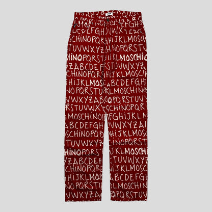Moschino Jeans 00’s ABC Set Red - W32 & XXL | W32, Red