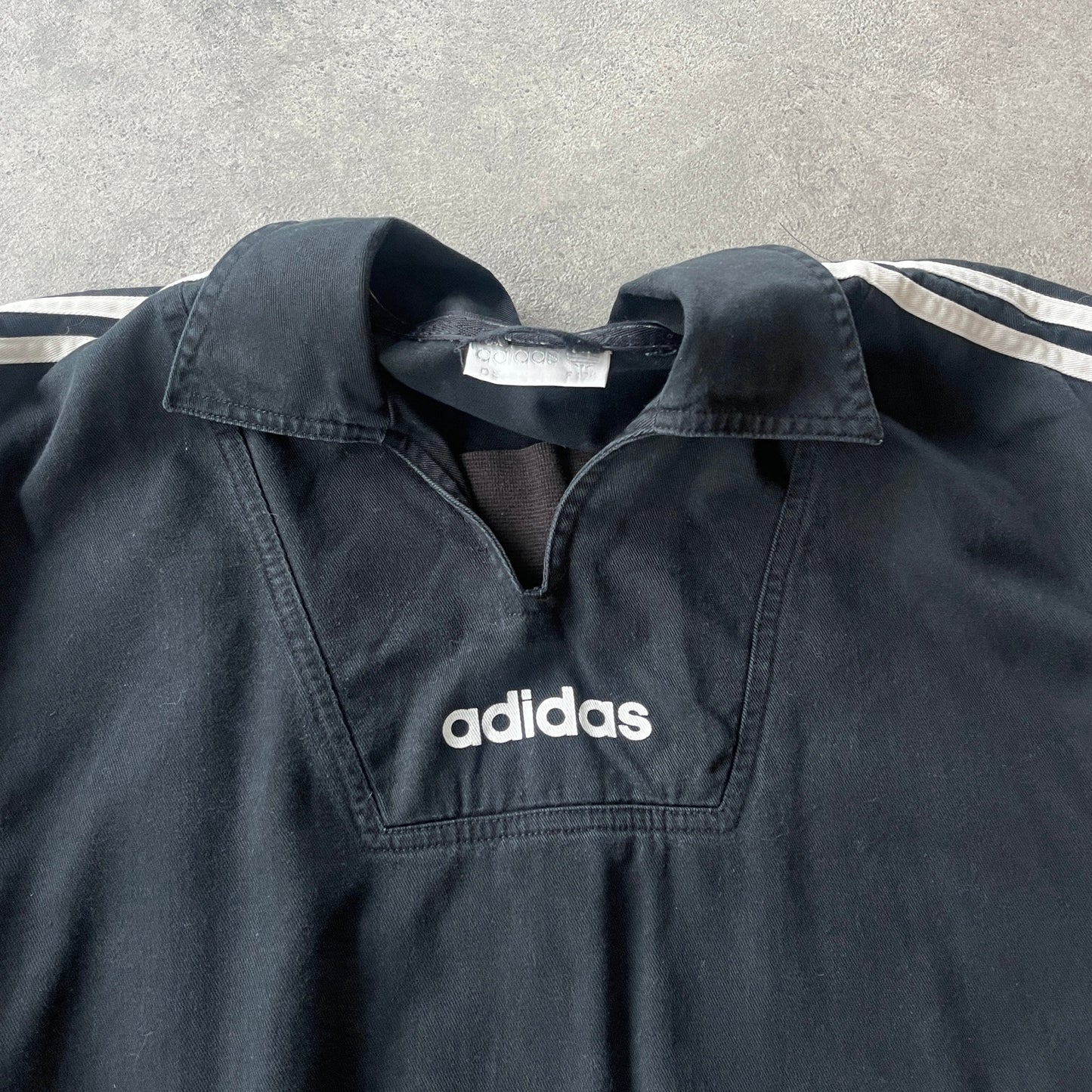 Adidas 1990s heavyweight drill pullover jacket (M)