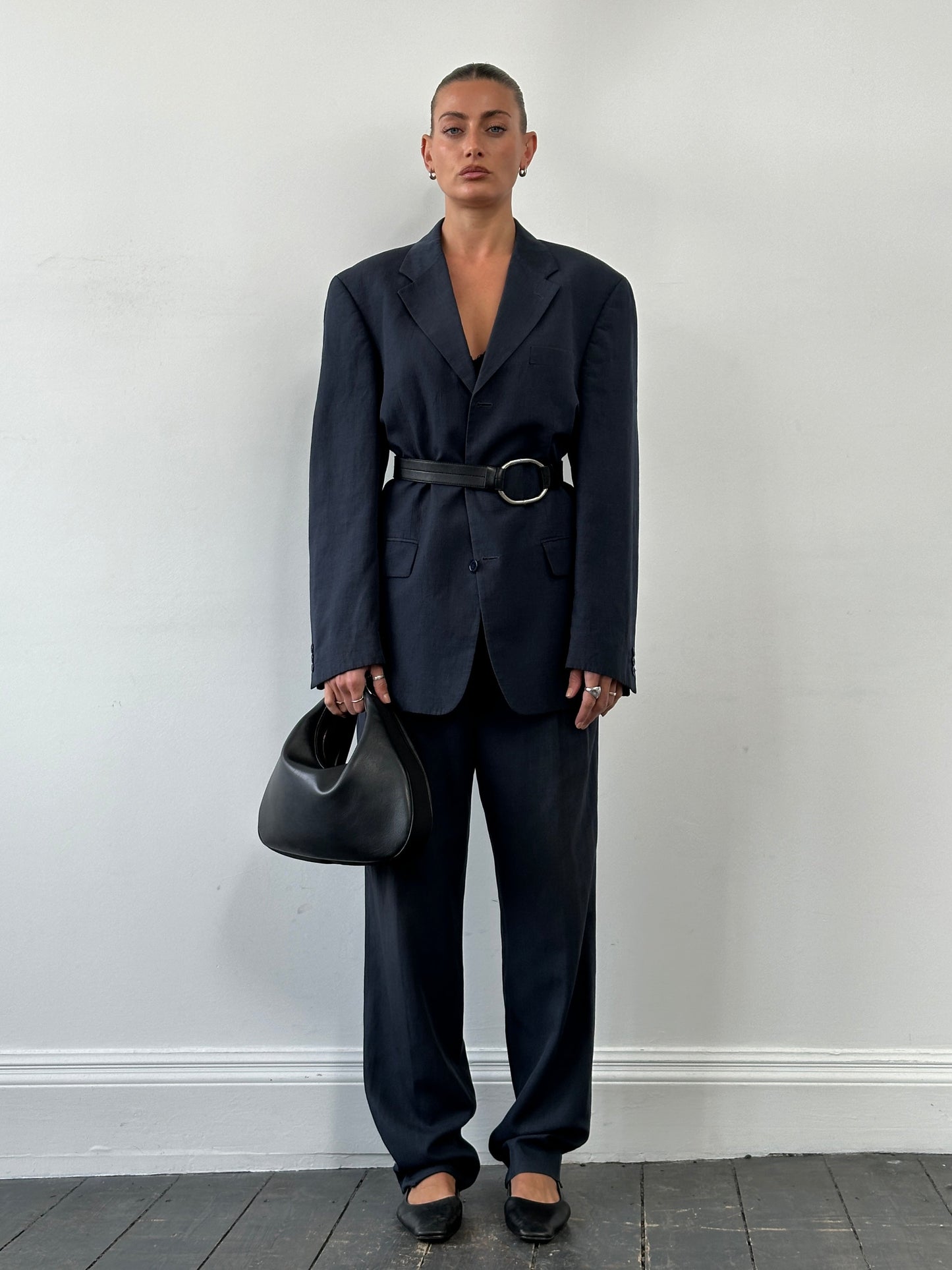 Vintage Linen Lyocel Single Breasted Suit - 40R/W32