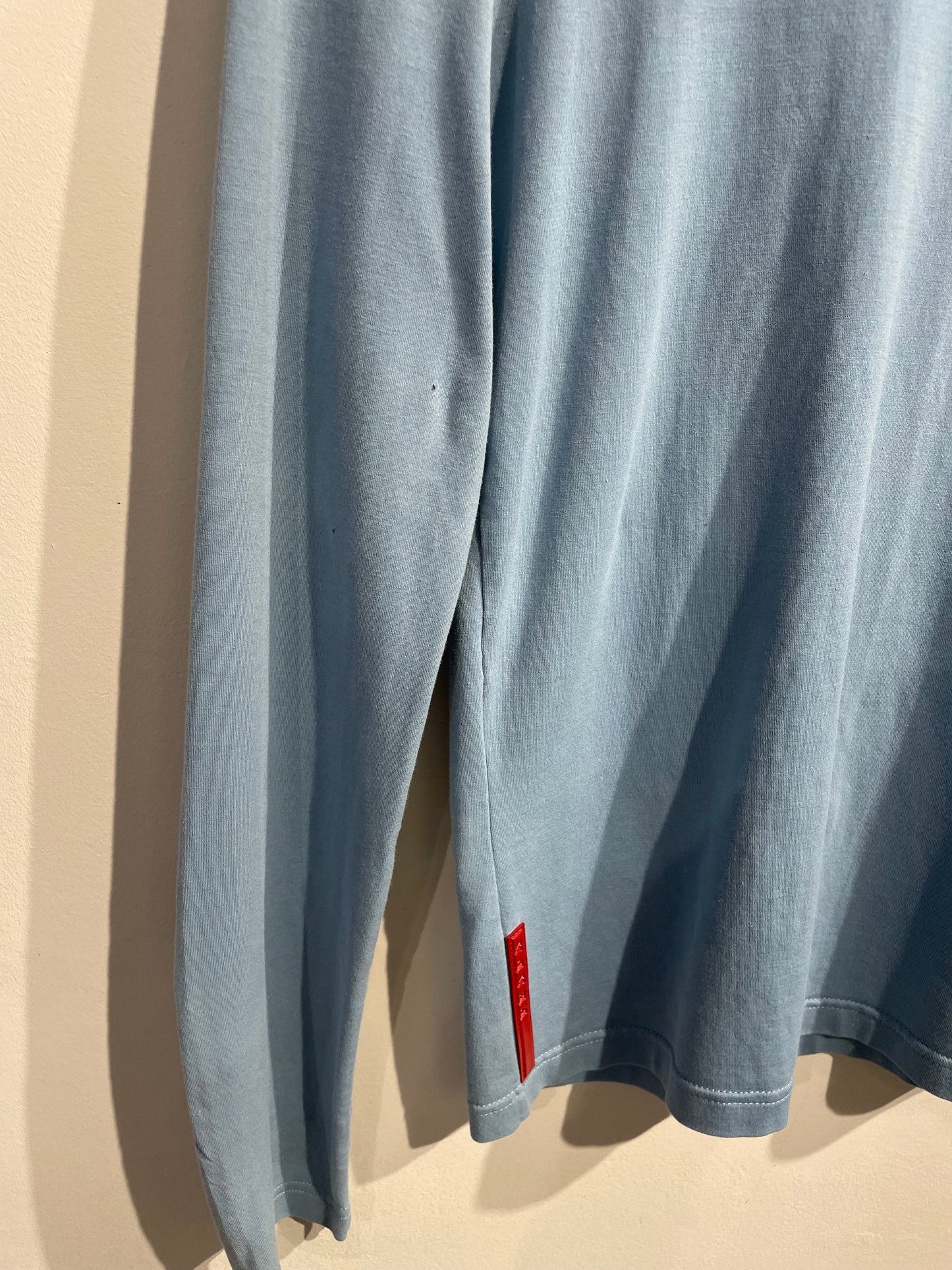 Prada Sport 00s Long Sleeve Rear Pocket T-Shirt | Medium, Red