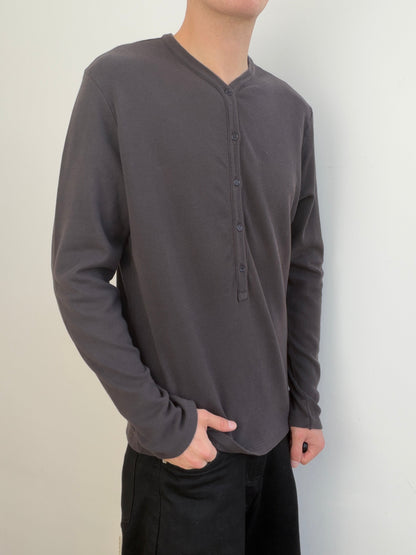 Dolce&Gabbana Henley | Large, Charcoal