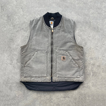 Carhartt 2001 heavyweight quilted vest jacket (L)