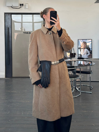 Christian Dior Monsieur 1970s Wool Concealed Placket Coat - XL/XXL