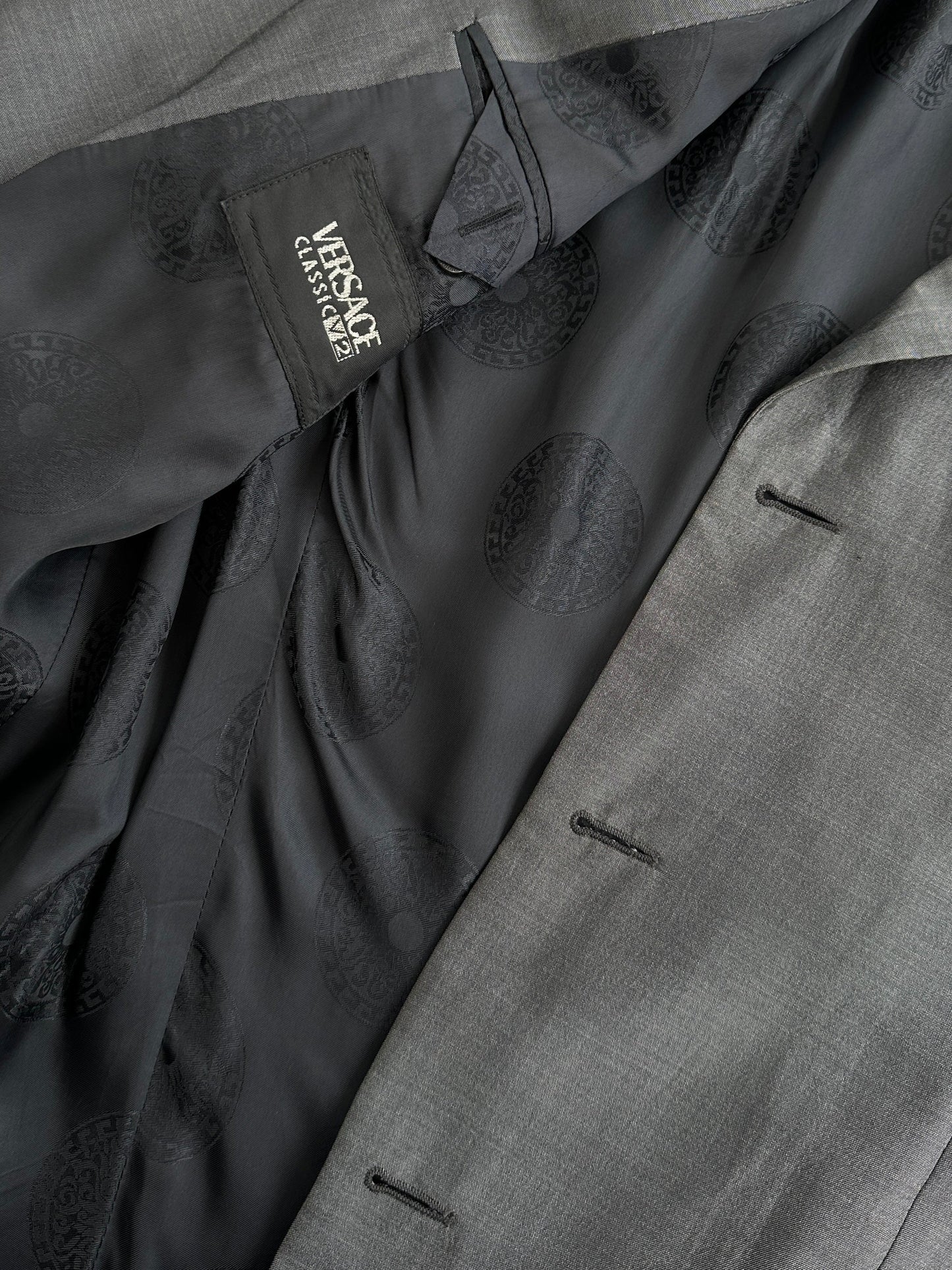 Versace Classic V2 90s Pure Silk Single Breasted Blazer - 42R/XL