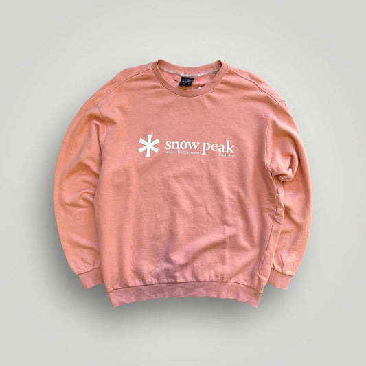 Snow Peak Spell Out Crewneck Jumper L