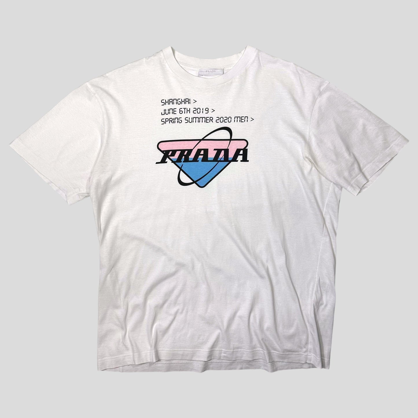 Prada 2020 Shanghai Store Opening Triangle Graphic T-shirt - M/L | Default Title, Red