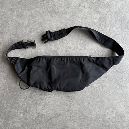 Prada 2000s technical cross body nylon bag (13”x6”)