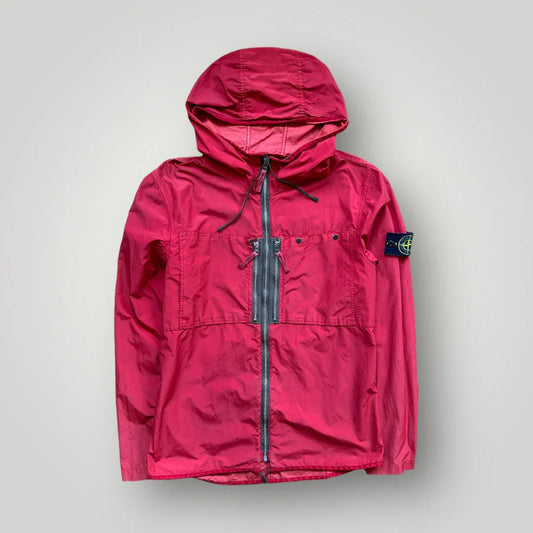 Stone Island Laminated Nylon Duel Zip Jacket M