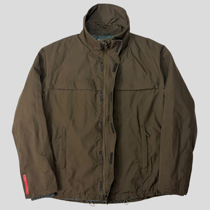 Prada Sport 00’s Khaki Chest Pocket Padded Goretex Jacket - L | Default Title, Brown