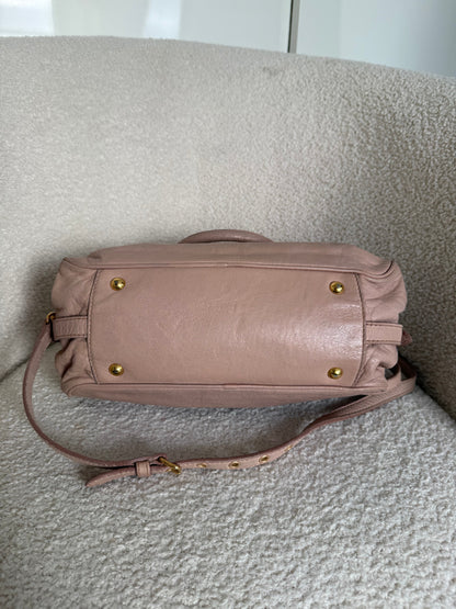 2010s Miu Miu Vitello Shine 2Way Charm Handbag | O/S, Gold
