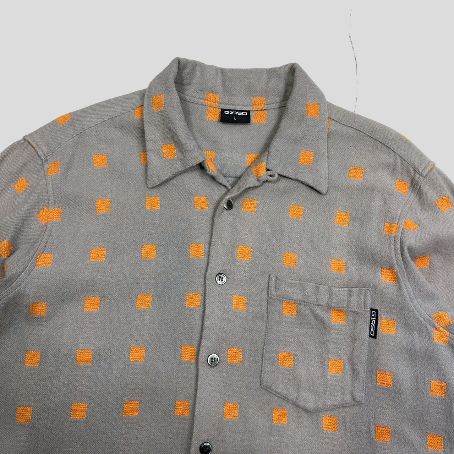 Gallery 1950 00’s Embroidered Squares Heavy Cotton Shirt - L | Default Title, Multicoloured
