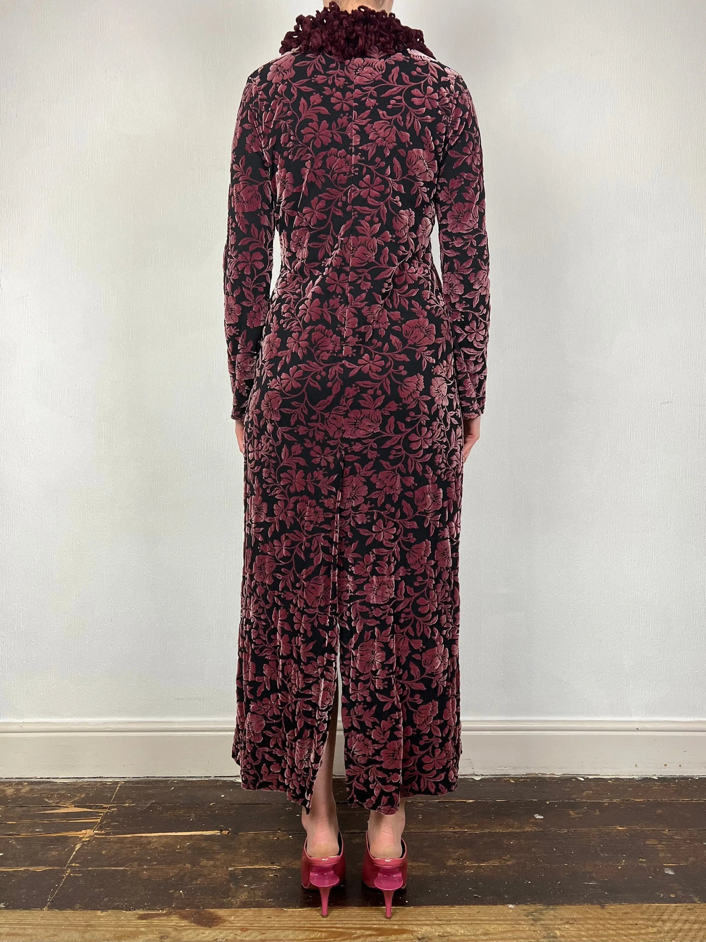 Miss Selfridge 1998 velvet flock duster