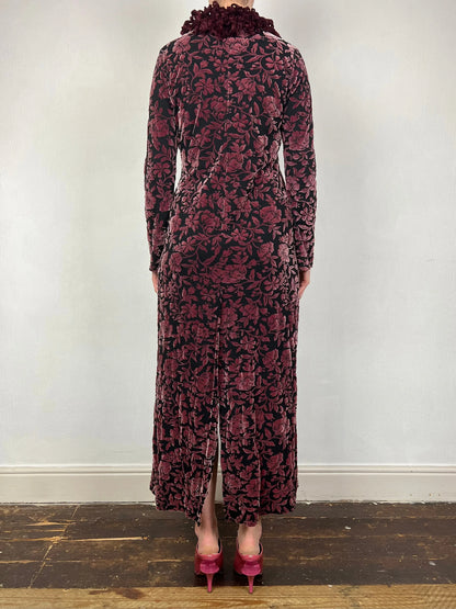 Miss Selfridge 1998 velvet flock duster