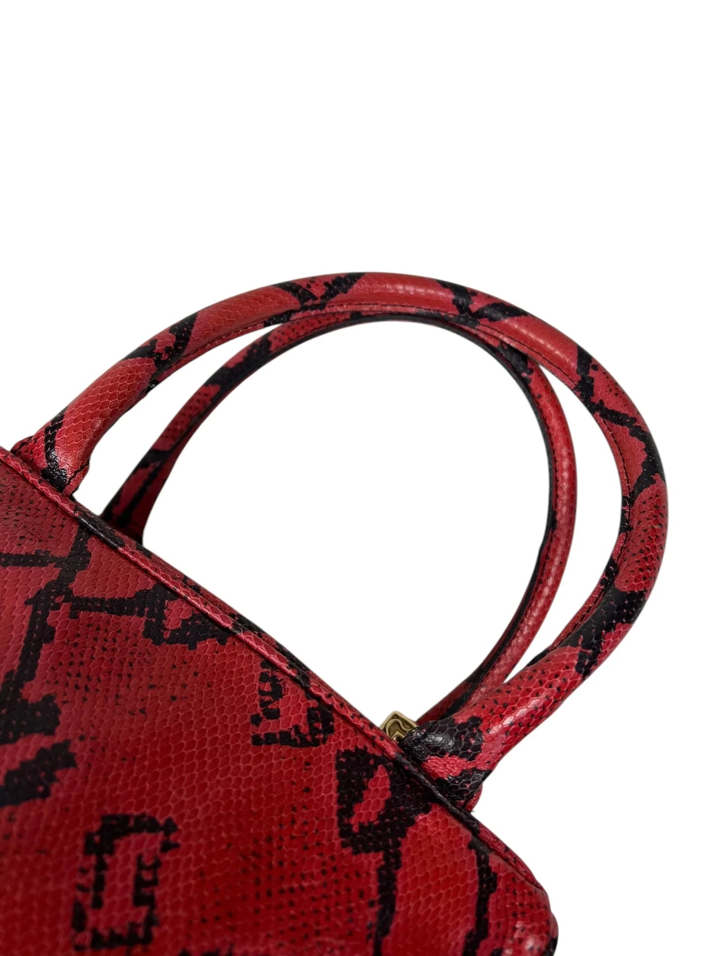 Moschino mid 1990s Python bag