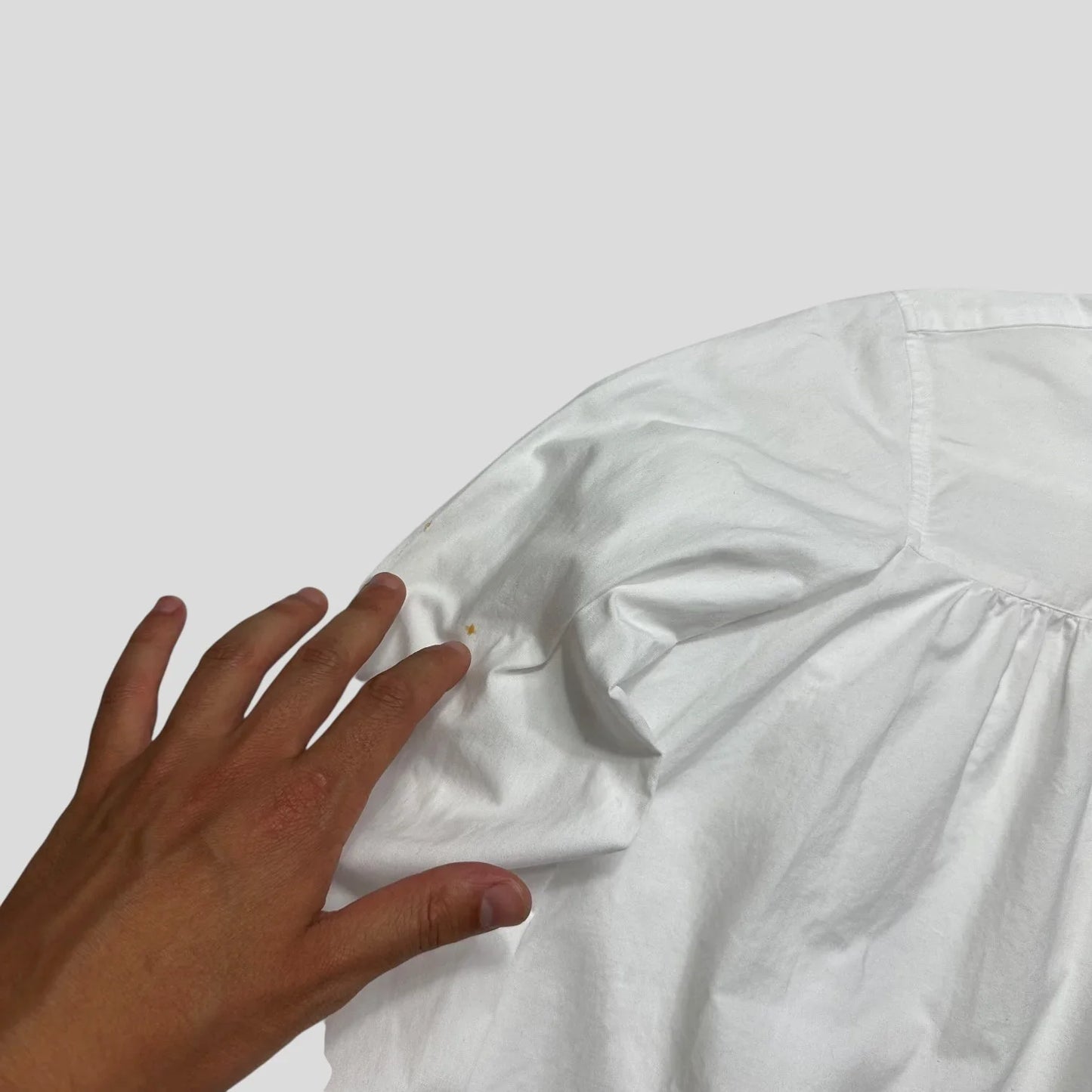 CDG Tricot 2019 Boxy Gathered Blouse Shirt - S-L