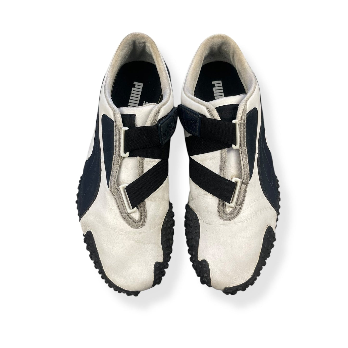 2000's Puma Mostro Leather White/Navy (UK8) | Default Title, Multicoloured