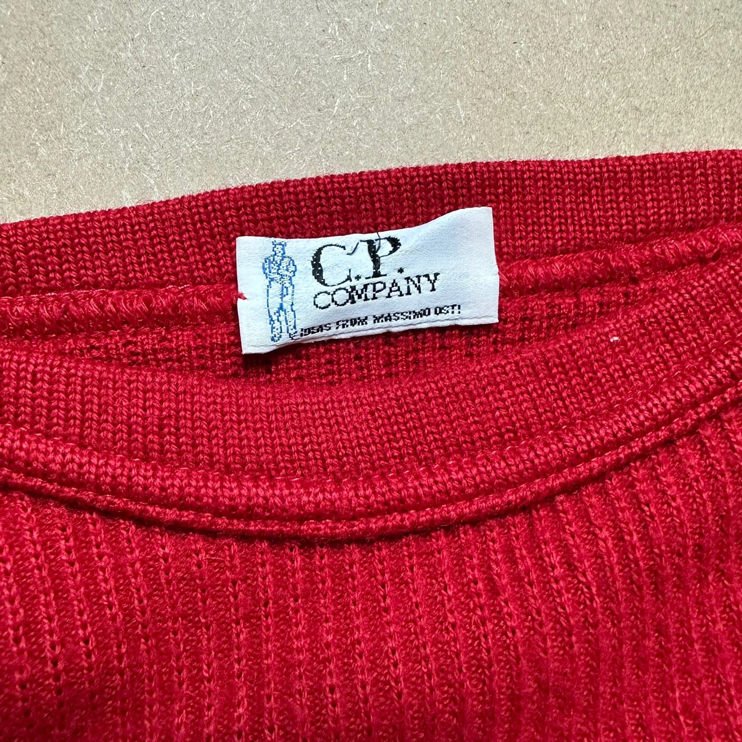 A/W 1980 C.P. COMPANY Two Tone Panelled Sweater