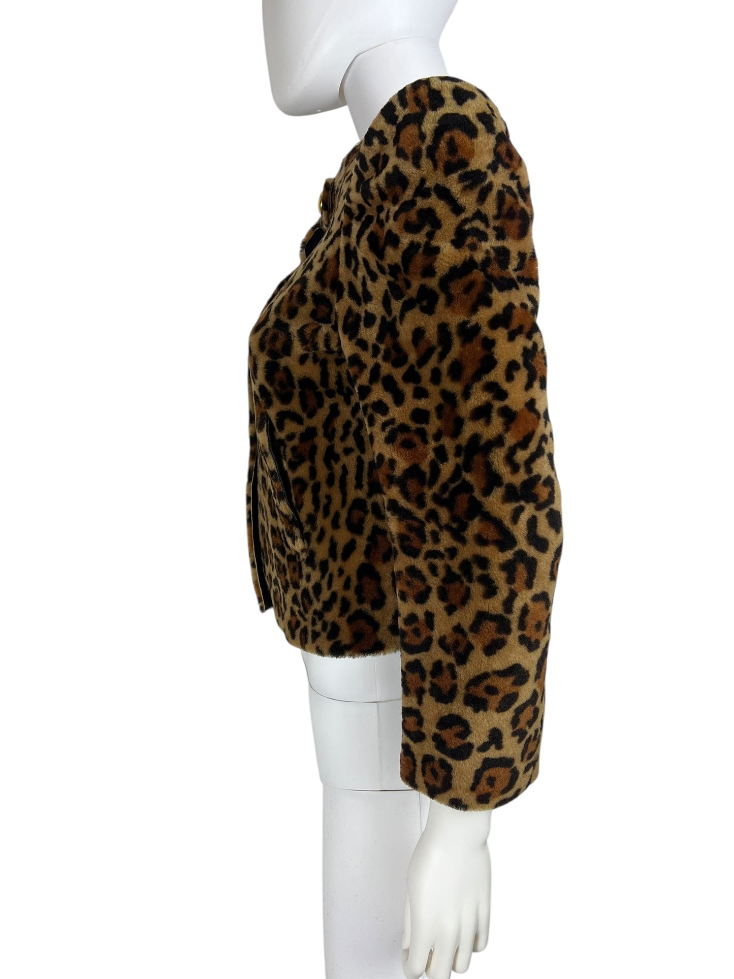 Miu Miu Automne 2010 shearling leopard jacket | Animal, Gold